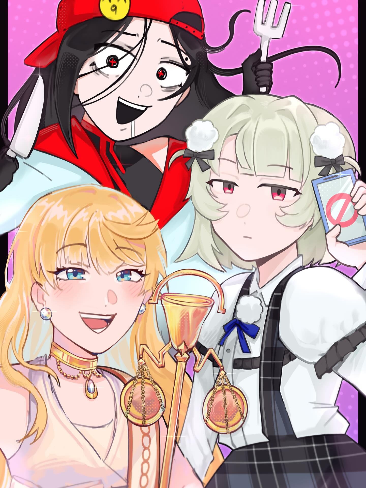 Birthday art for my sibling 🥳🎉

Songs: Still waiting for your reply?, Butcher Vanity (Xi Yi), Schadenfreude (I drew the album cover of Mugenhouyou)

#fanart #birthdayart #schadenfreude #butchervanity #stillwaitingforyourreply #fyp