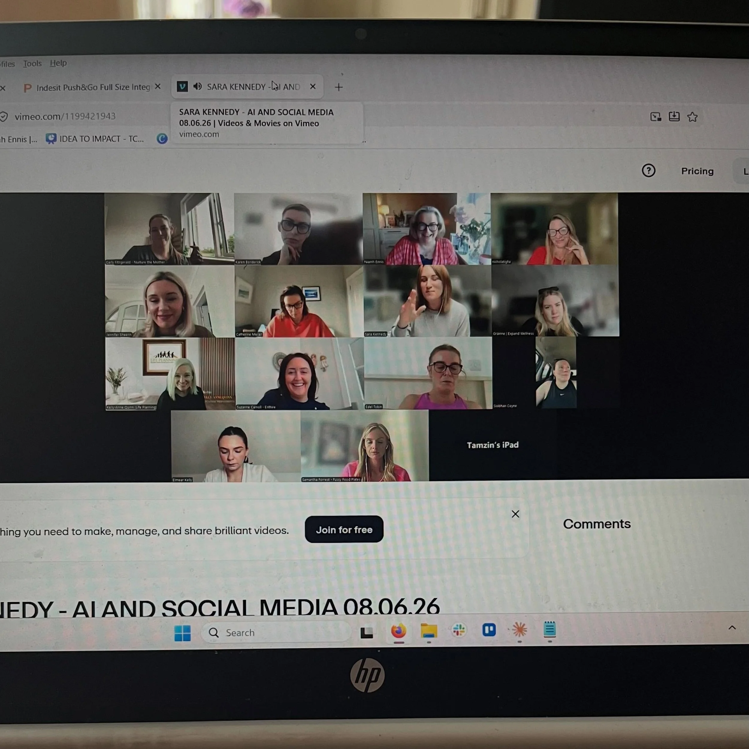This is what happens when you put a room full of ChangeMakers and the brilliant Sara Kennedy of Uplift Marketing @upliftmarketingireland together on a Monday morning.

The topic? AI and social media. The thing everyone is talking about and most of us
