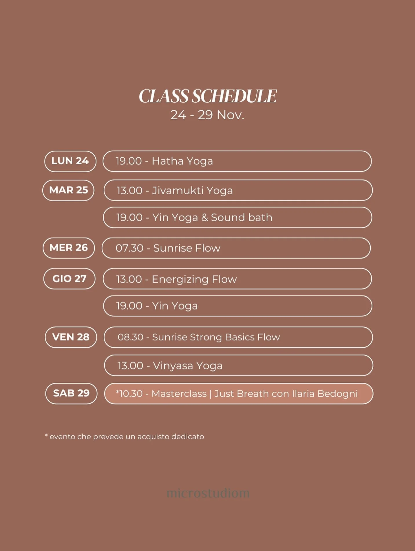 Ti aspettiamo per praticare insieme 🙏🏼