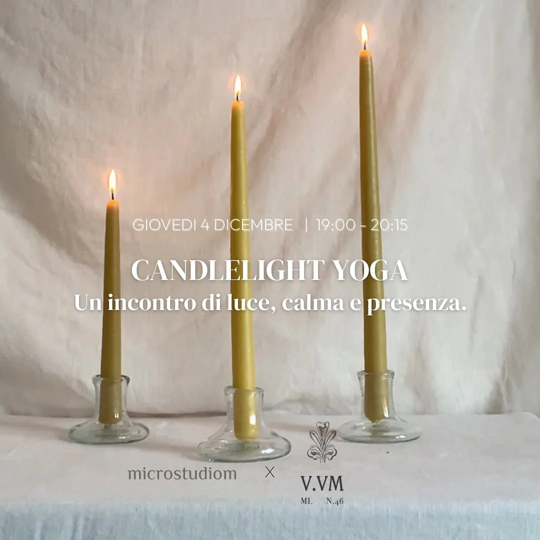 Una pratica di Yin Yoga e rilassamento guidato, a lume di candela. 
Ti aspettiamo per questa pratica speciale 🙏🏼