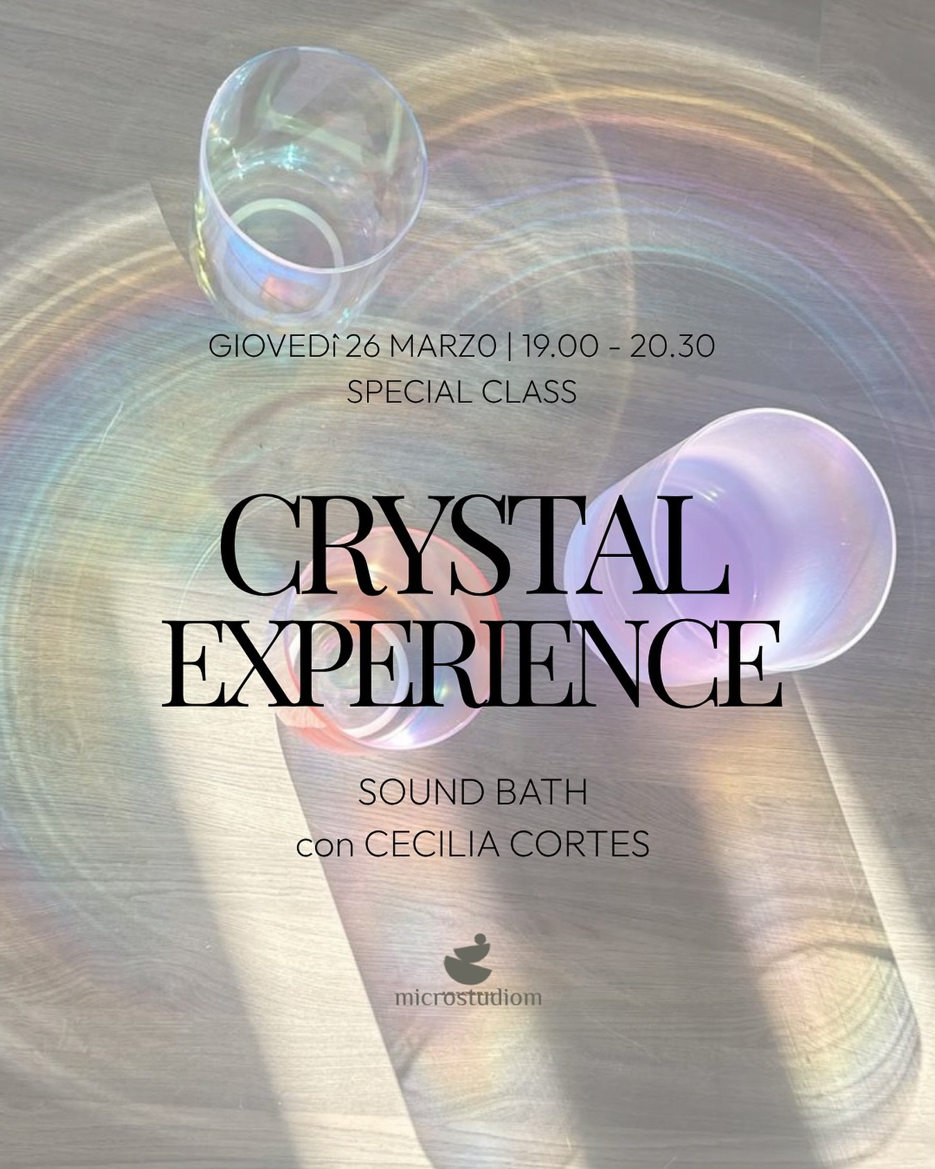 Bagno sonoro Gioved&igrave; 26 Marzo, alle 19:00.
La pratica ha un costo di 40&euro;, prenota tramite sito o app nella sezione Workshop Yoga 🙏🏼