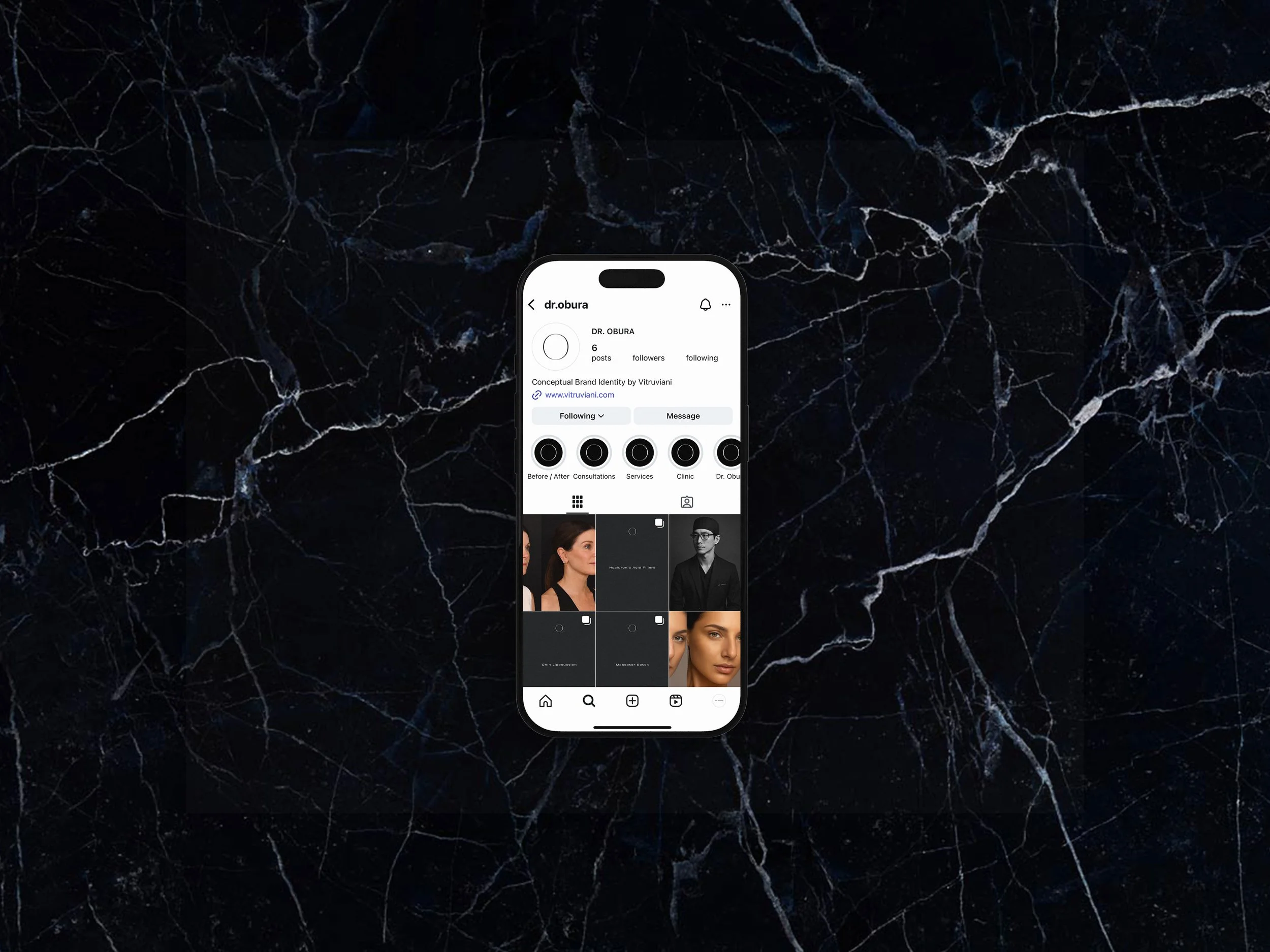 Instagram feed design aligned with the wider brand system.