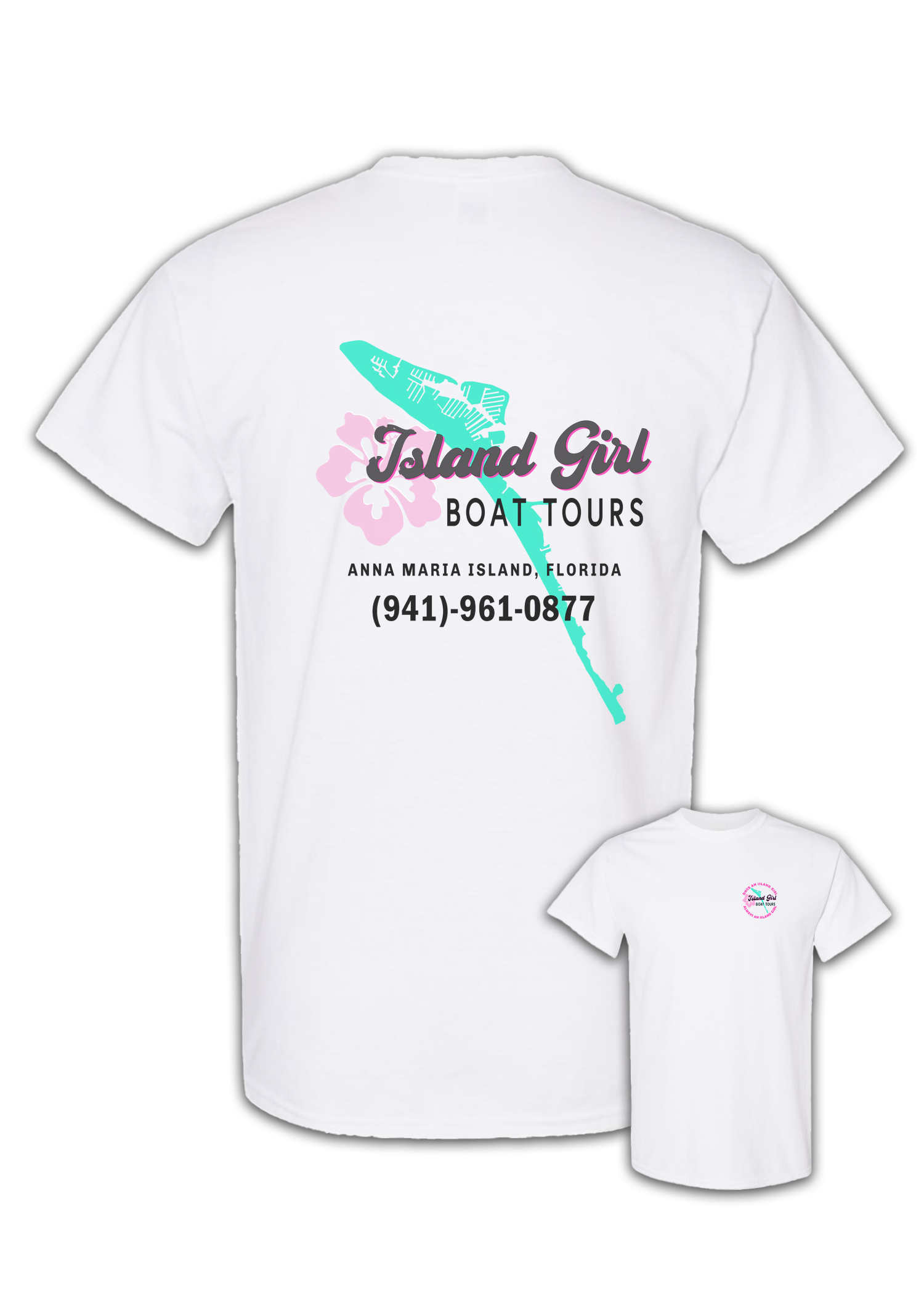 Island Girl Boat Tours Cotton T-Shirt
