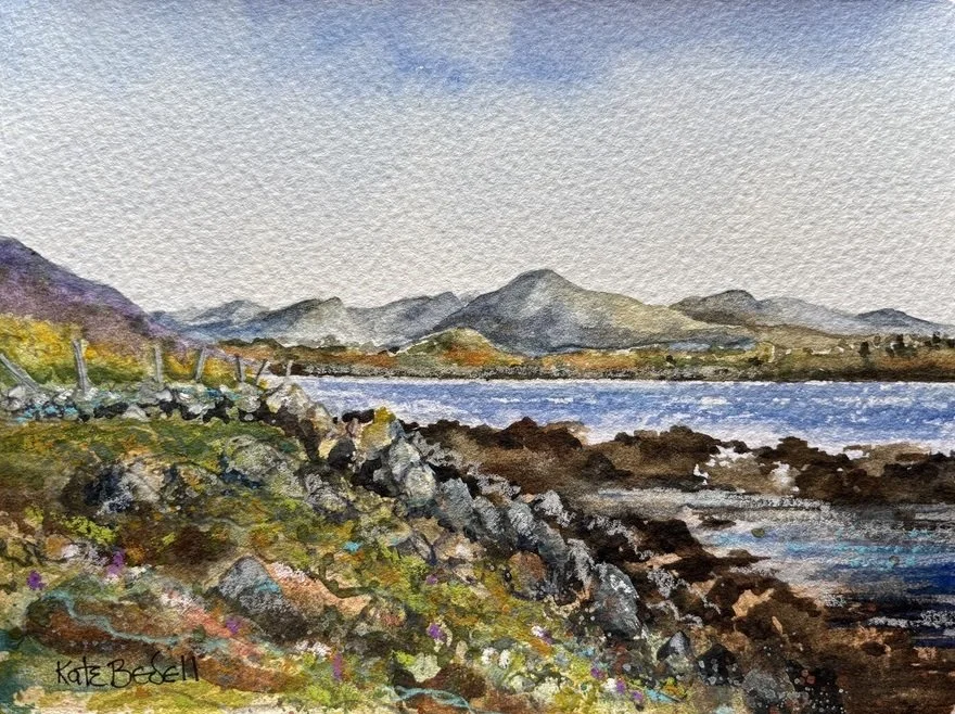 Derryinver view of the Twelve Bens 5 x 7 ins.jpg