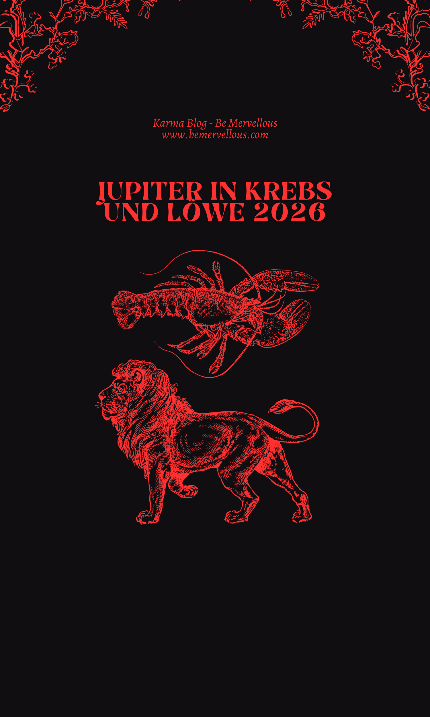 Jupiter in Krebs und Löwe 2026 – Wie sich deine Seelenaufgabe entfaltet