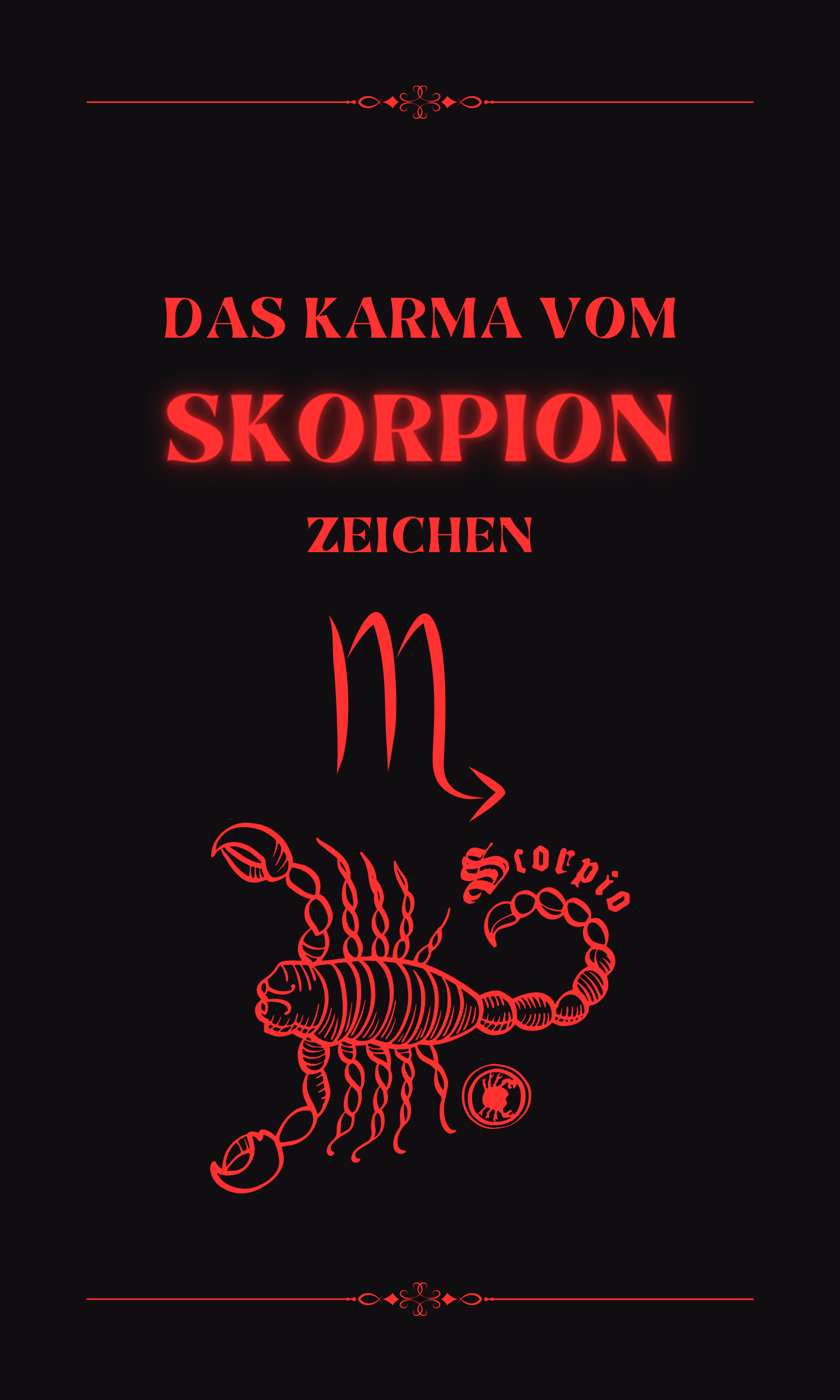 Das Karma vom Skorpion Zeichen