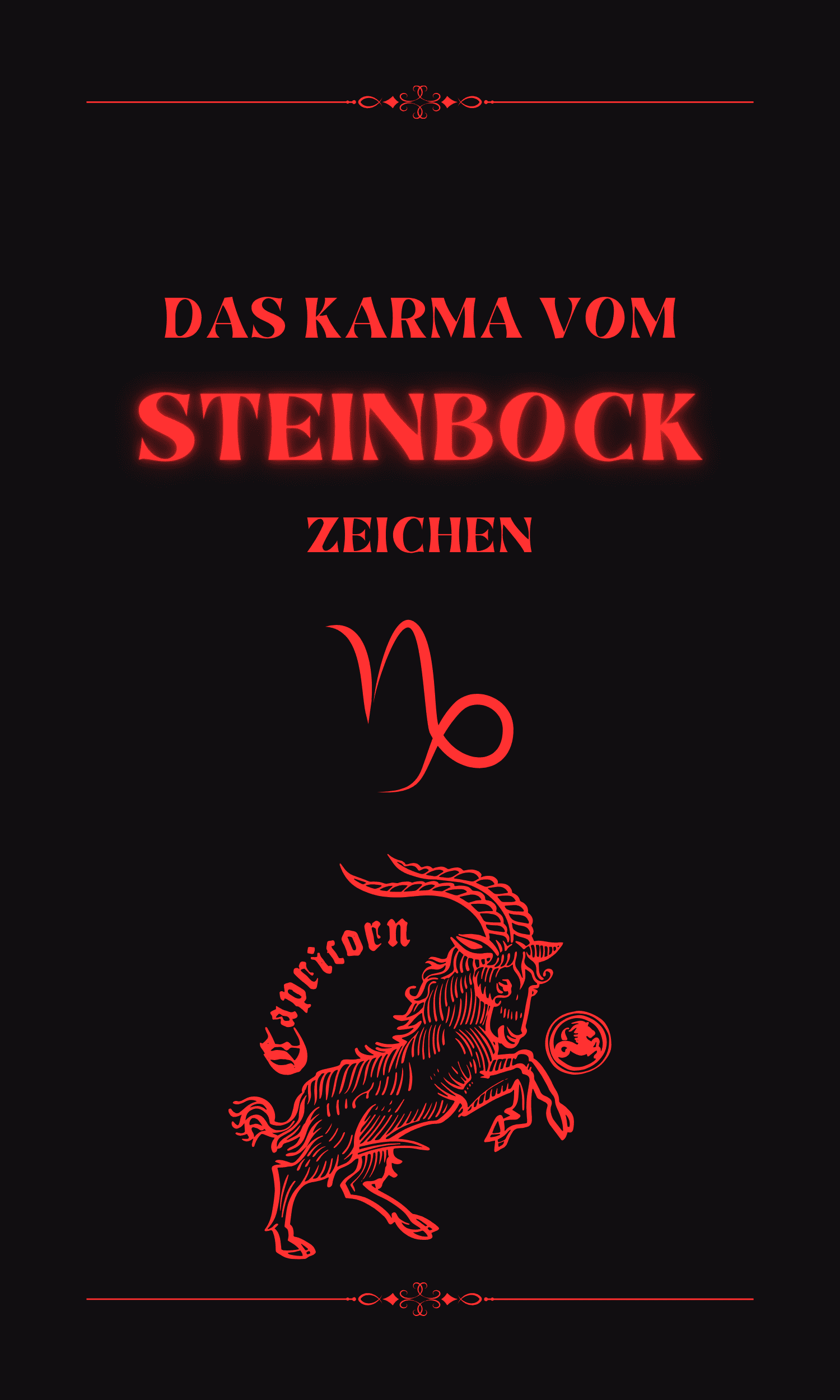 Das Karma vom Steinbock Zeichen