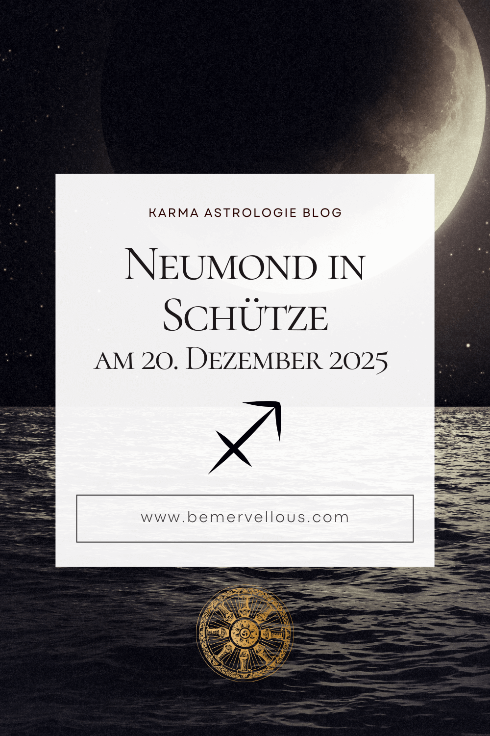 Neumond in Schütze am 20.12.2025