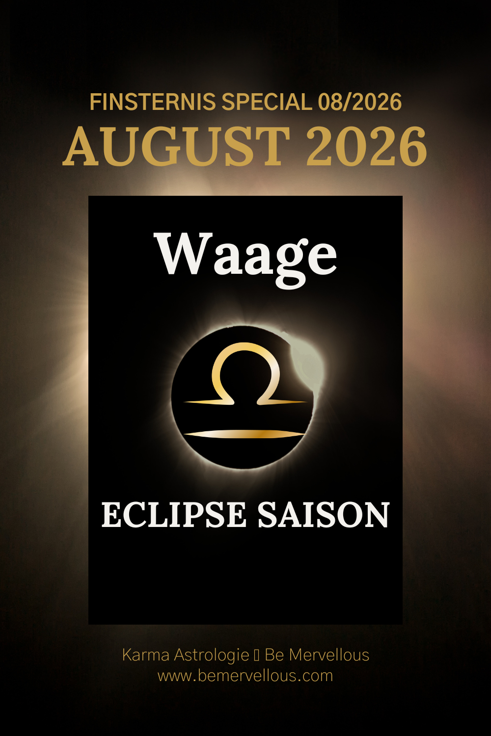 Waage-Aszendent August 2026 Sonnenfinsternis: Venus kommt heim