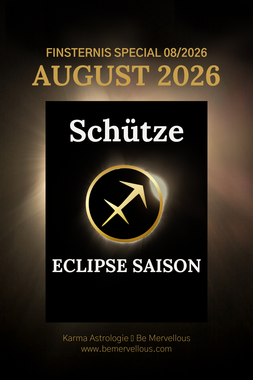 Schütze-Aszendent August 2026 Finsternis: Der Knoten löst sich