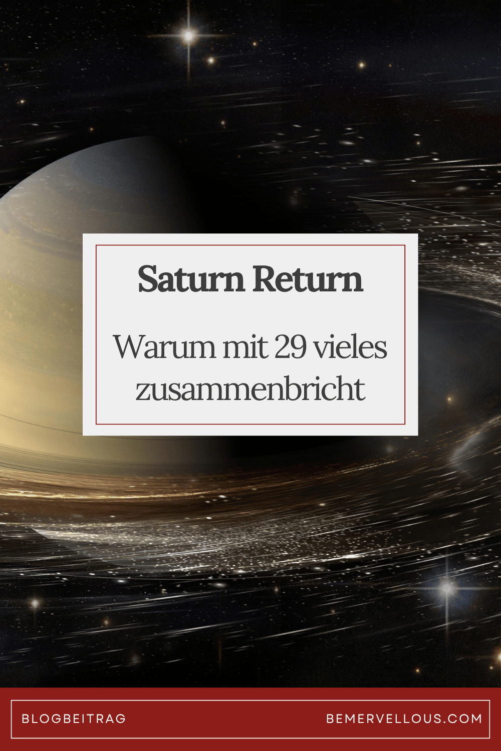 Saturn Return: Warum mit 29 vieles zusammenbricht