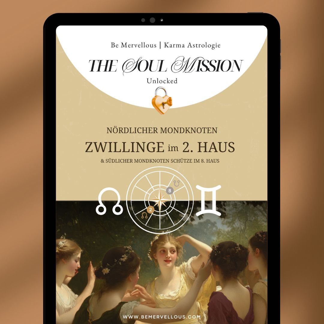2 ♊️ ☊ Mondknoten Zwillinge im 2. Haus - Verstehe & lebe deinen Seelenplan