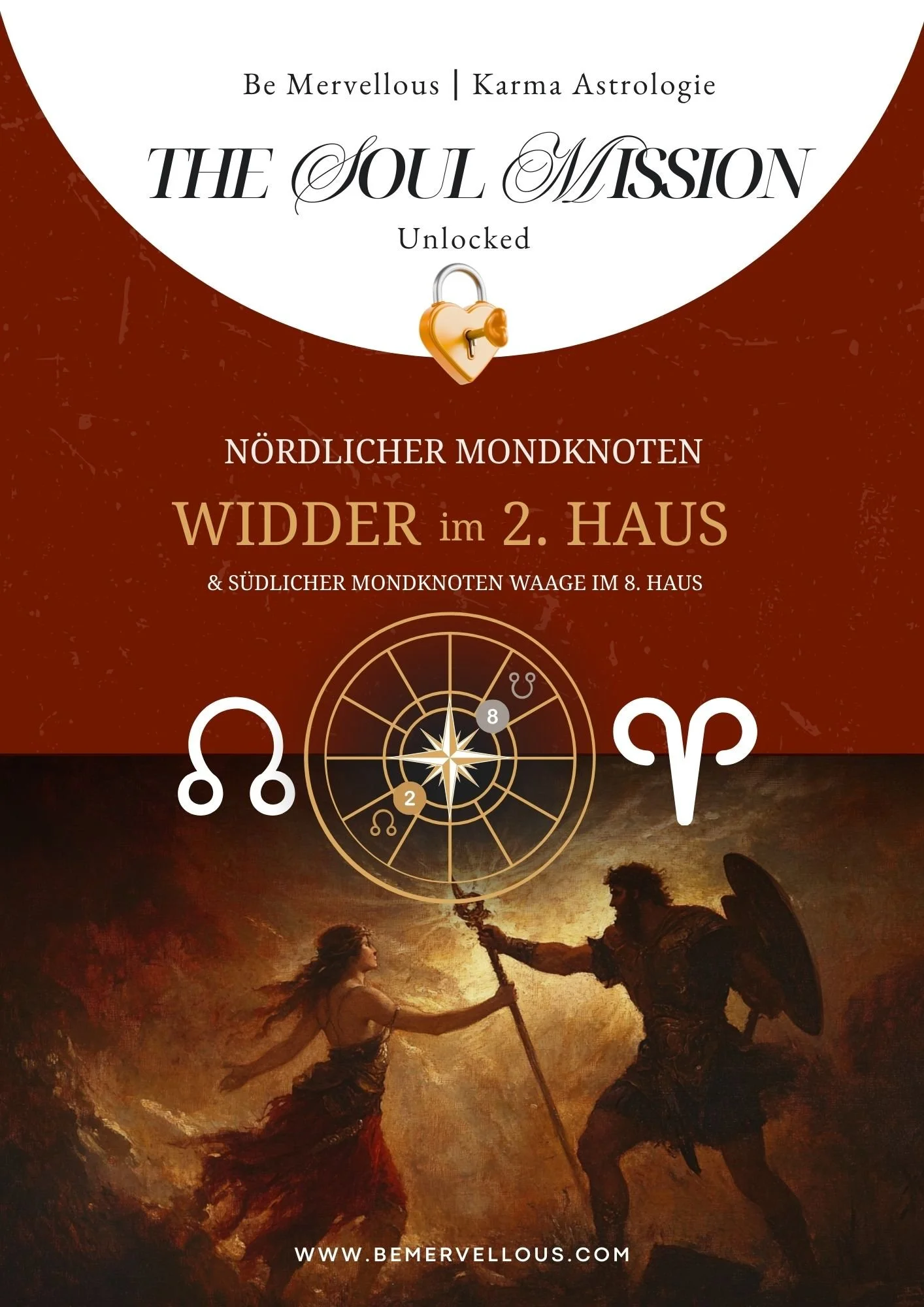 Erfahre, wie der Mondknoten Widder im 2. Haus deine Werte, dein Selbstvertrauen & deine karmische Mission prägt – Soul Mission Unlocked™️.