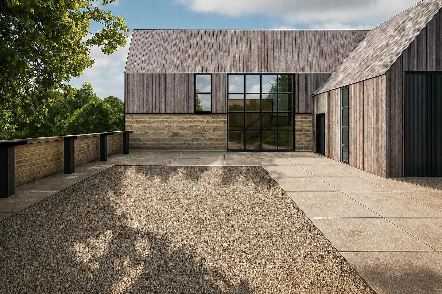 A Cotswold barn with its roots intact and its outlook renewed - light, flow and flexible family life set within a time-honoured shell. Tradition outside, fresh thinking within. 
#barnconversion #Cotswolds #minimalintervention #timberandstone #lowcarb