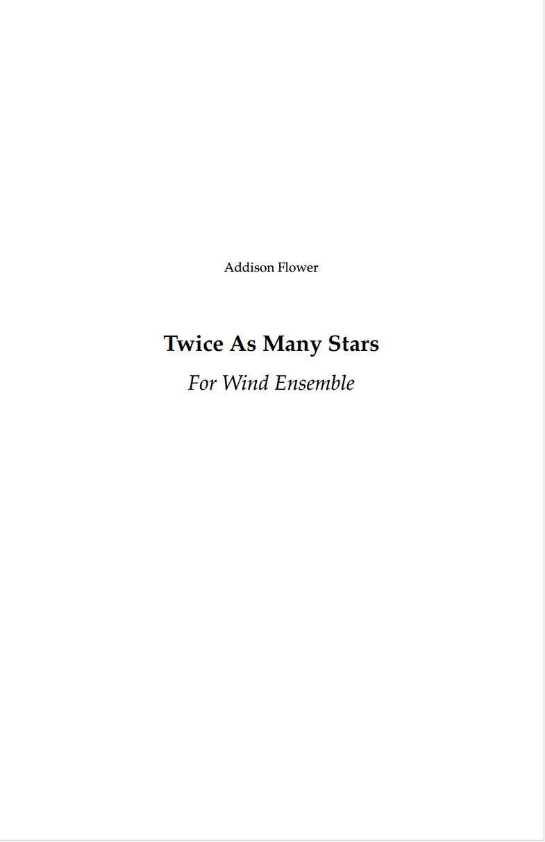 Twice As Many Stars