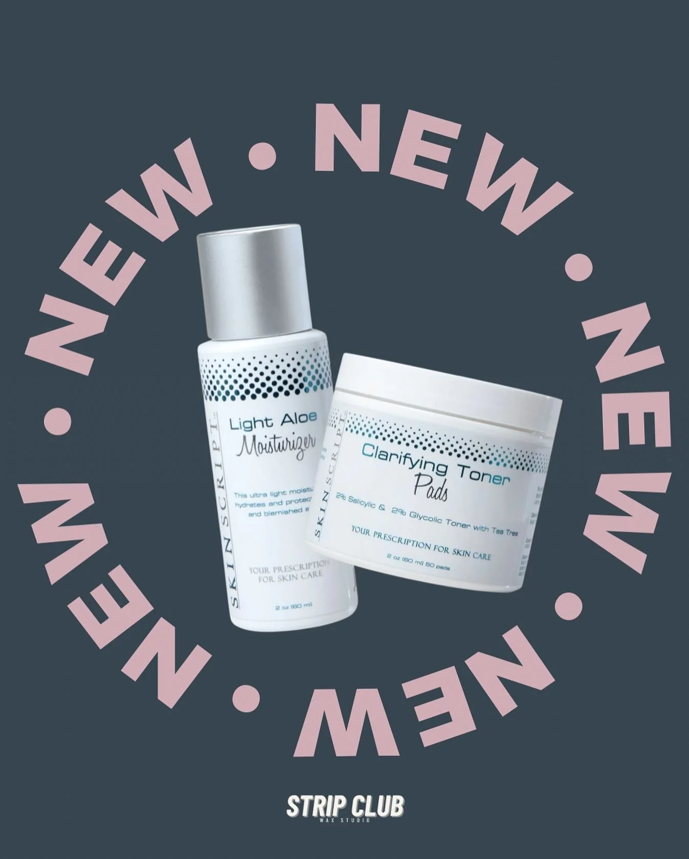 The wait is finally over! 🪄 

I&rsquo;ve been so excited to share these with you &mdash; Skin Script is officially available at the studio! 

⭐️ Light Aloe Moisturizer - Keeps your freshly waxed skin calm, hydrated, &amp; smooth without feeling heav