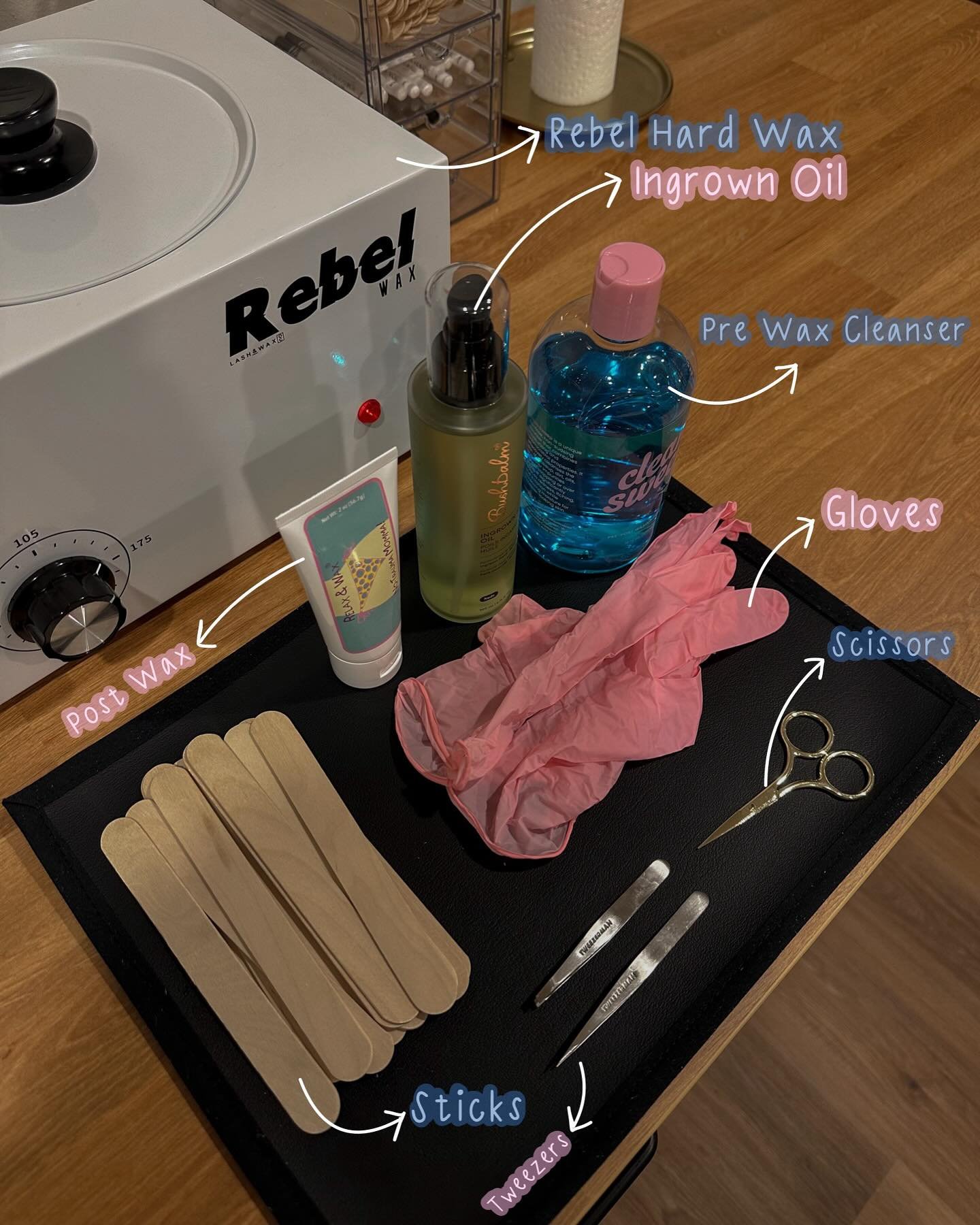 ✨ Essentials ✨

Prepping properly is just as important as the wax itself! 

From clean, sanitized tools to quality products, every step at Strip Club Wax Studio is designed to give you a smoother, more comfortable waxing experience&mdash;every single