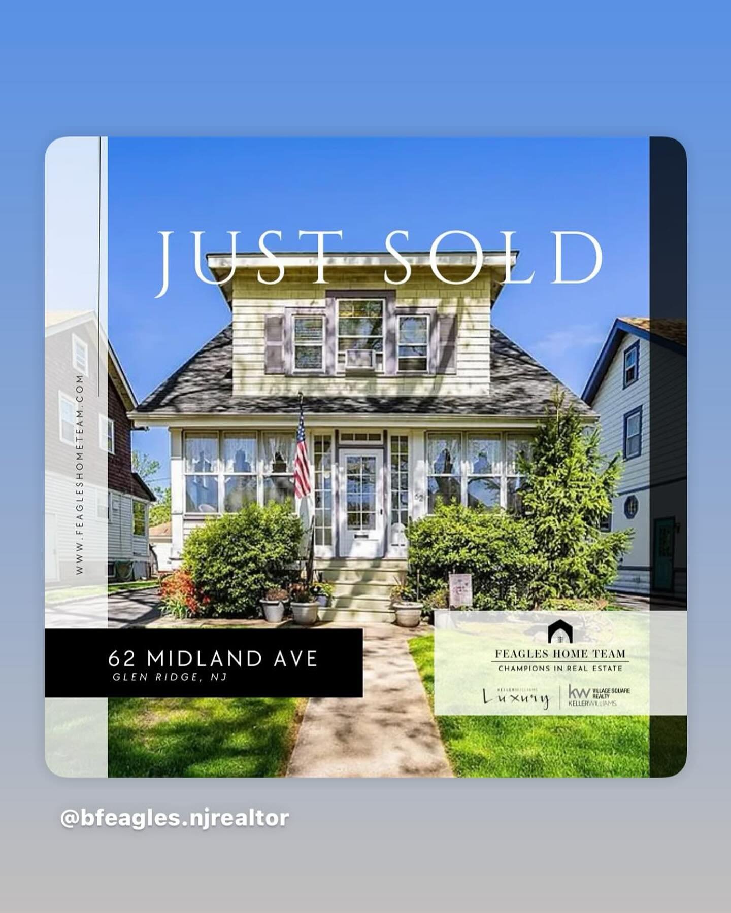 🏠 JUST SOLD 🏠

📍 62 Midland Ave, Glen Ridge NJ
💲 680,000

In a market where competition is the norm, helping great clients come out on top never gets old.

This charming home&mdash;on one of Glen Ridge&rsquo;s most beautiful streets, close to par