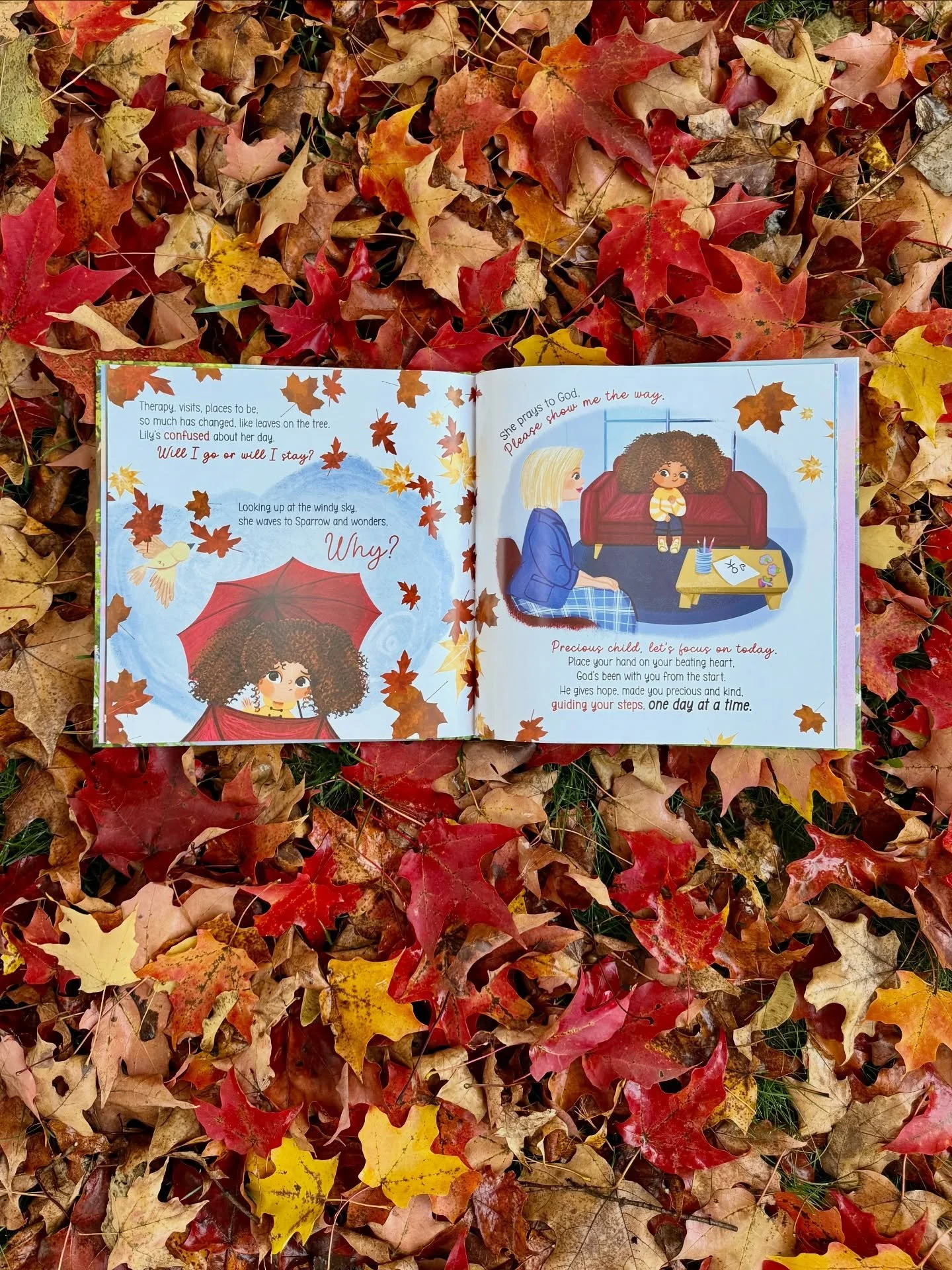 🍁 This wet fall day reminded me of this part of &ldquo;One Day at a Time&rdquo;&hellip;

Some days just feel confusing, don&rsquo;t they?
When life changes suddenly, confusion and uncertainty can grip our hearts.

These pages were inspired by Matthe