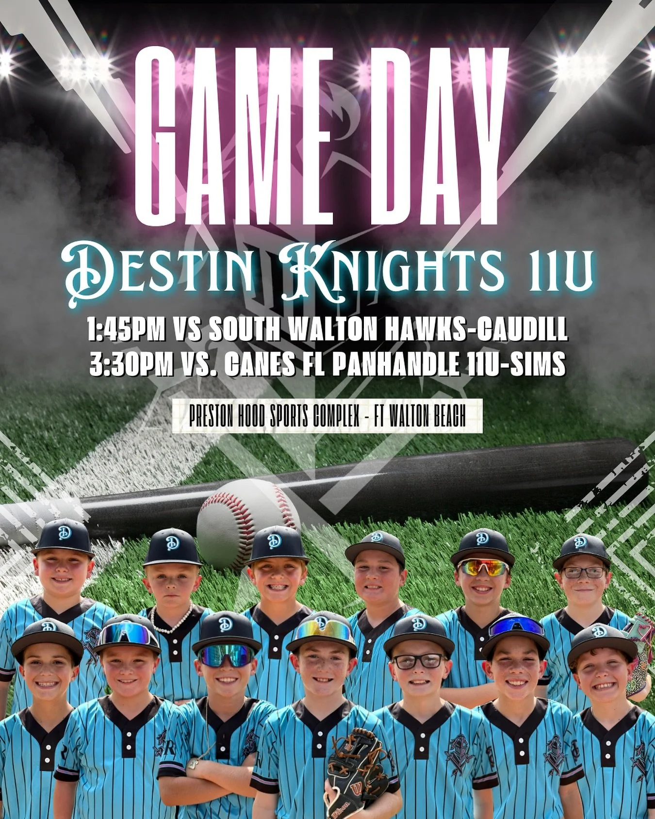 ⚔️ Game Day for our 11U squad! Let&rsquo;s go, Knights! ⚔️