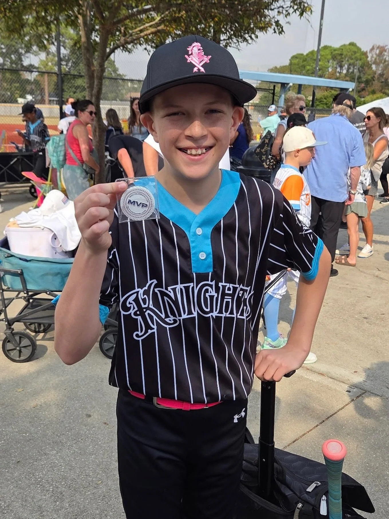 Congrats, Finely! 🏆 Tournament MVP for our 12U Knights! ⚾️