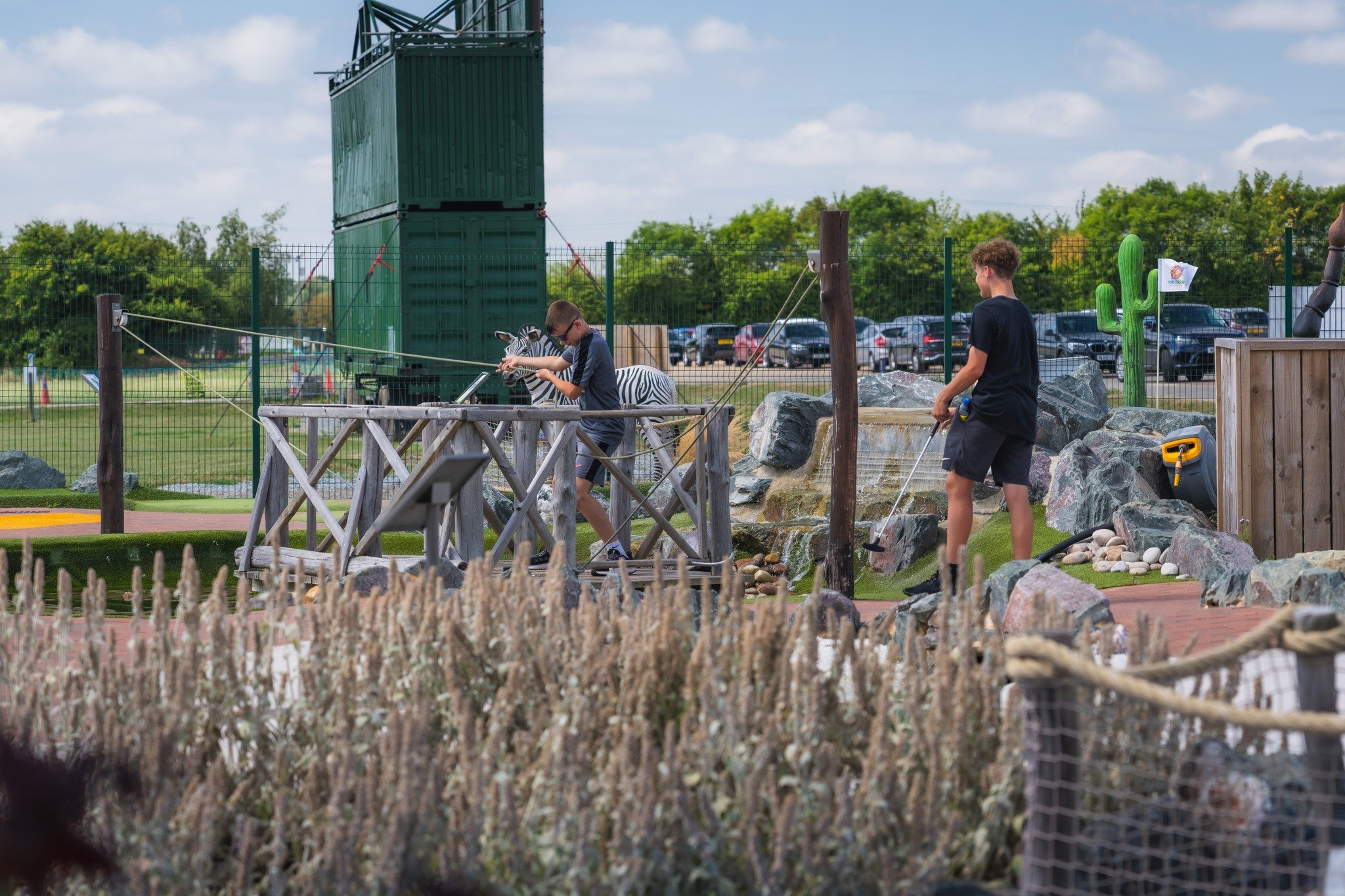 Cross into adventure at Noah&rsquo;s Park Adventure Golf! 🌉

Test your skills on our mini-golf course and tackle the thrilling rope bridge challenge with friends and family. ⛳️

#RopeBridgeFun #GolfAdventure #FamilyChallenge #NoahsPark