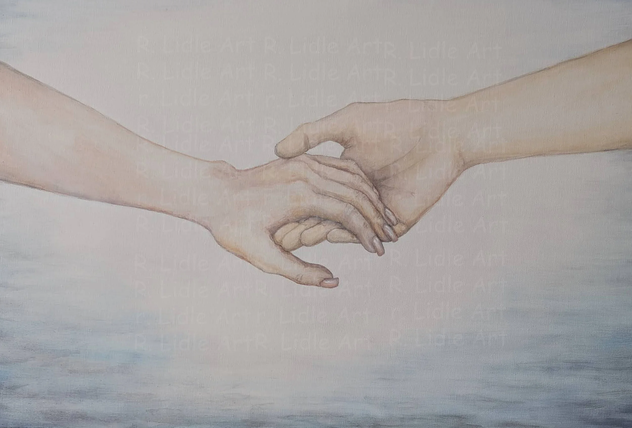 Holding Hands
2024
Acrylic paint on canvas
by R. Lidle