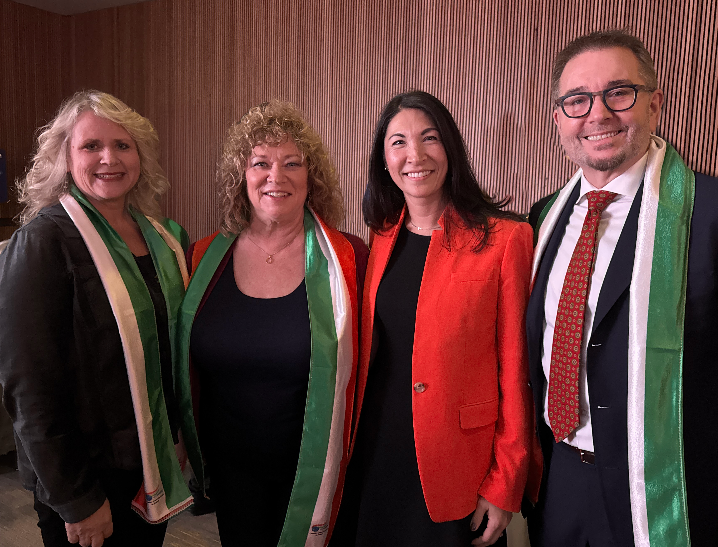 Steffanie Fain and the mayors of Auburn, Kent, and Renton.