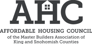 Logo of Affordable Housing Council featuring a house inside the letter A