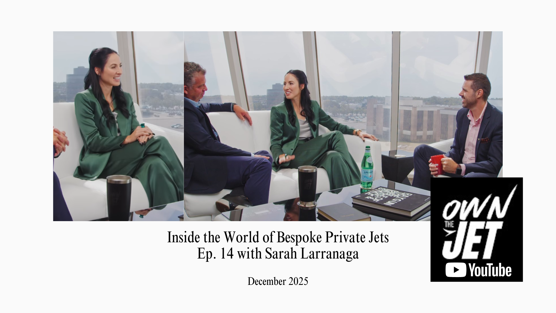 Top Private Jet Designer Sarah Larranaga on Own The Jet Podcast