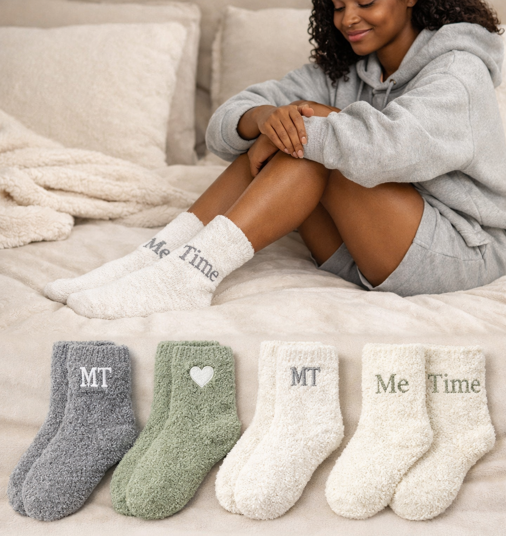 Ryan "Me Time" Fuzzy Socks