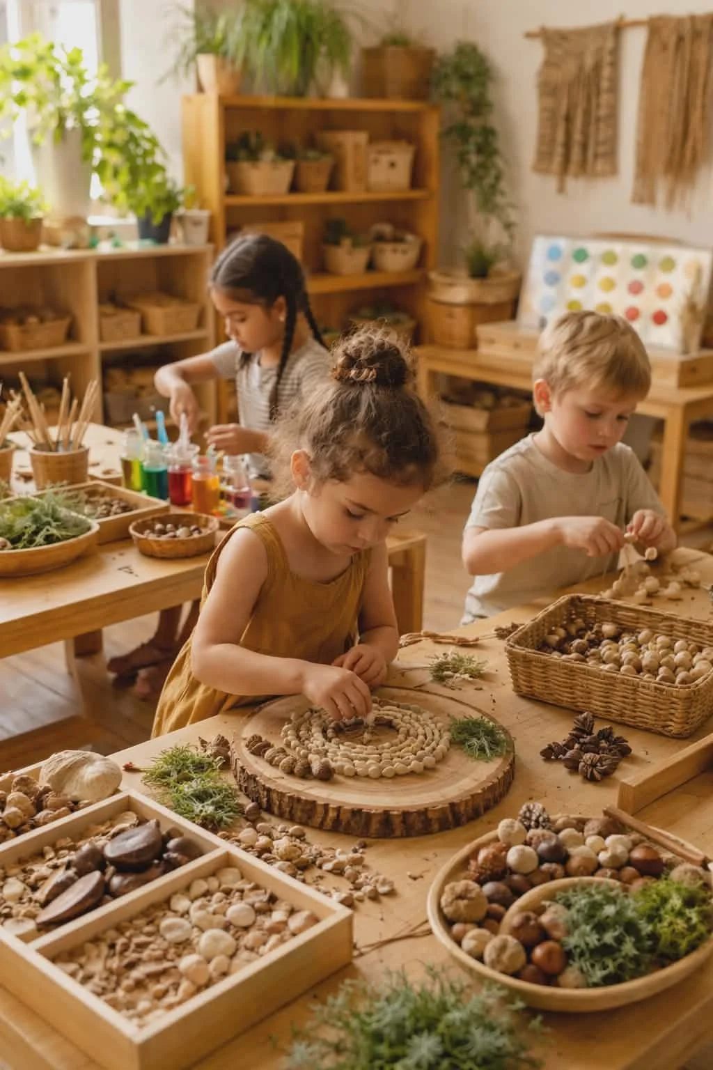 Children playing with toy cars on a carpet mat featuring road designs.