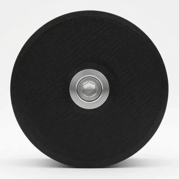 Bottom of a Dark Abyss Energy Absorber™ Speaker Footer with the felt pad