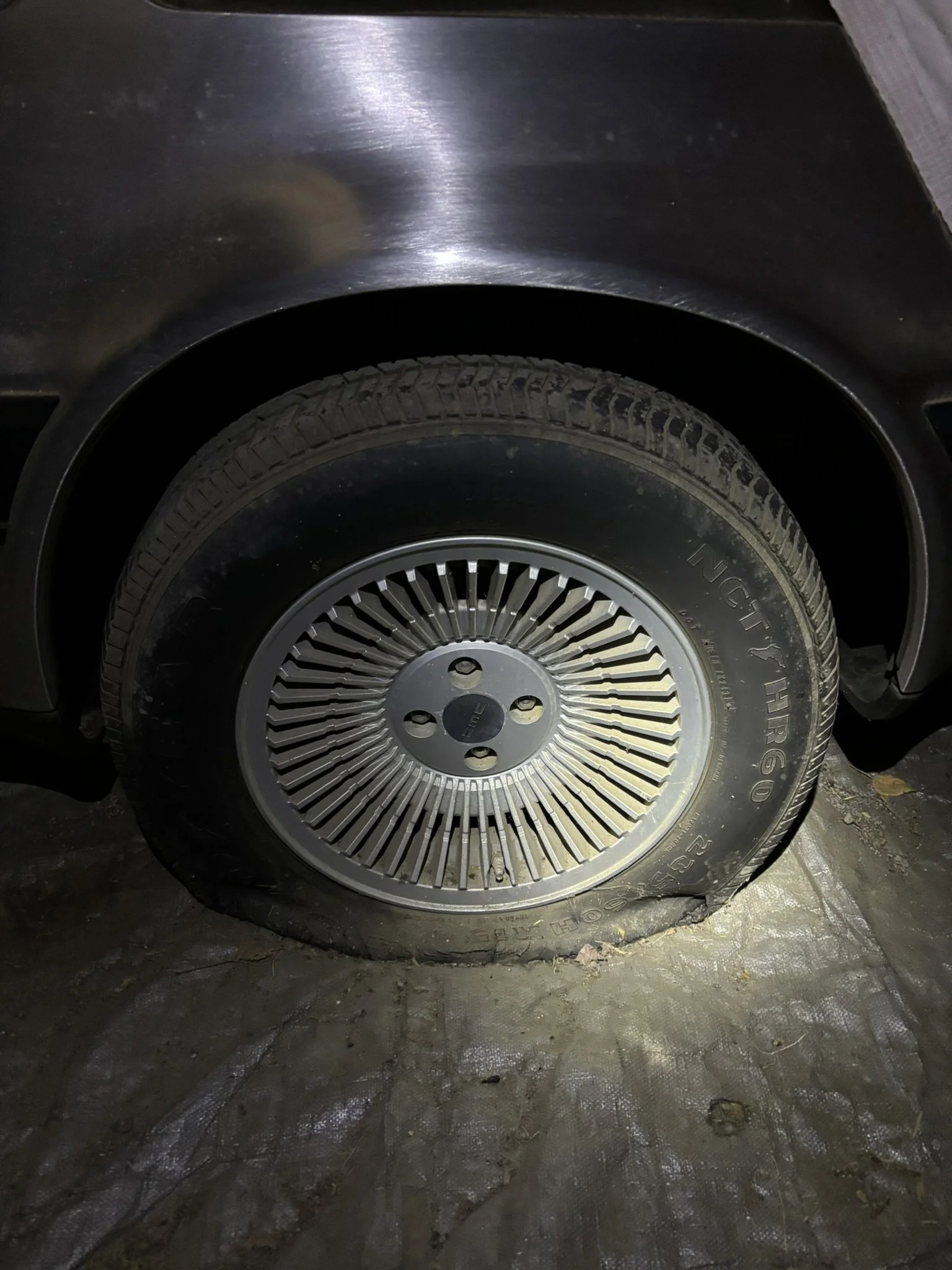 The original Goodyear tires had long rotted away.