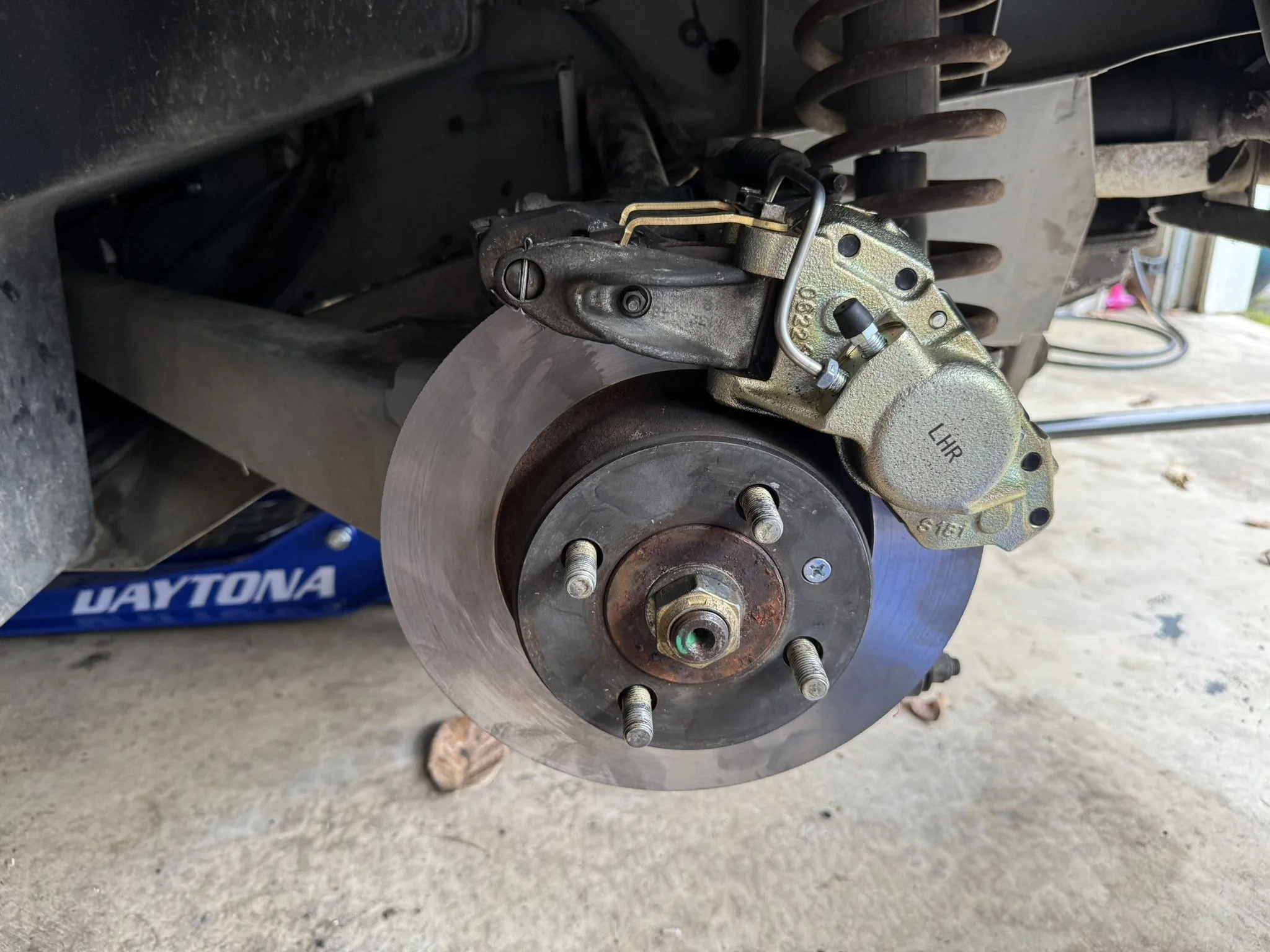 The rear calipers had seized, but thankfully modern replacements are very affordable. 