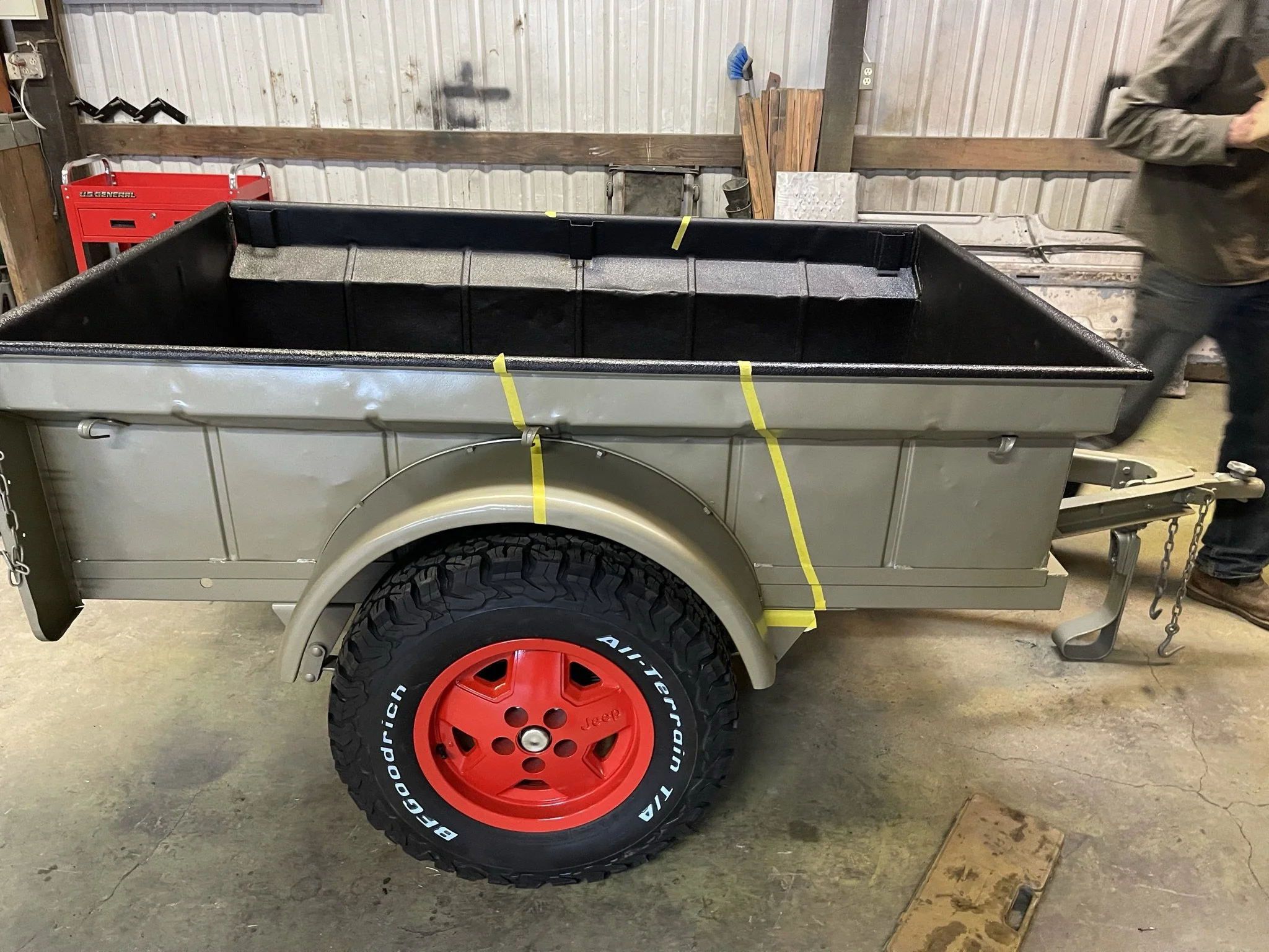 There's not trailer in the movies, so I took some creative license on where to place the stripe. 