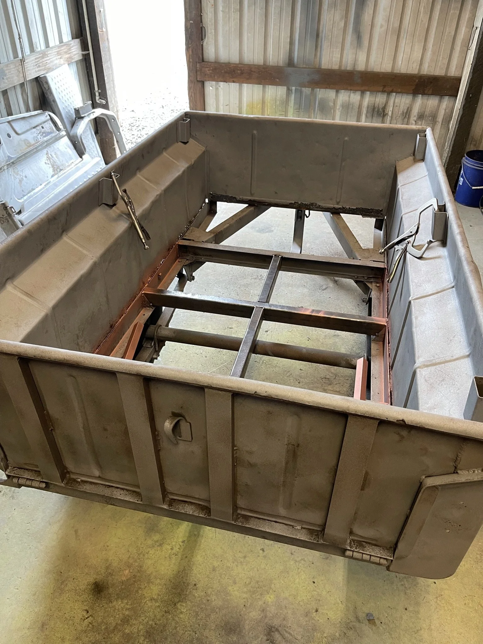 Extra frame bracing added.