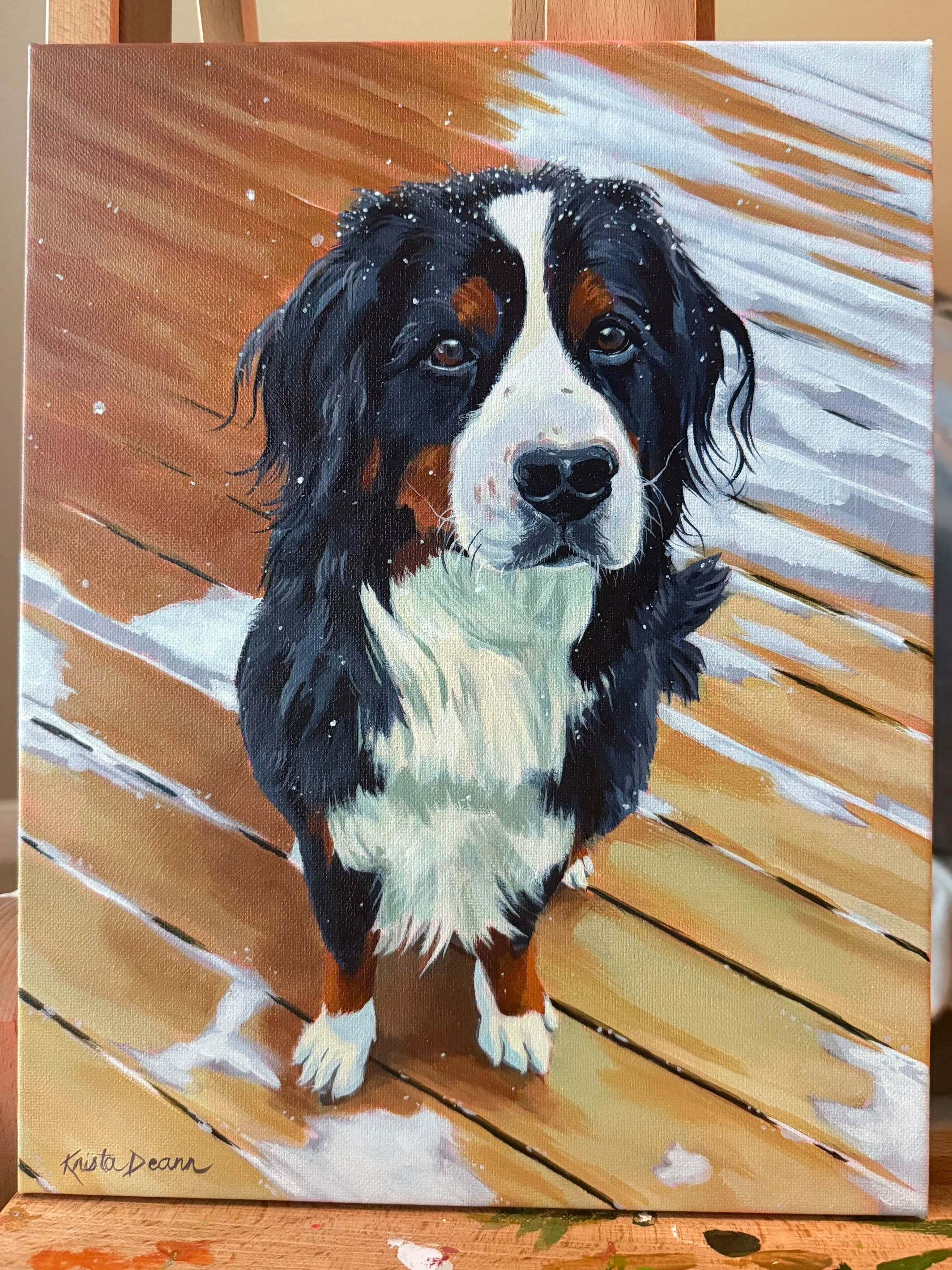 Teddy, 11x14inch Acrylic