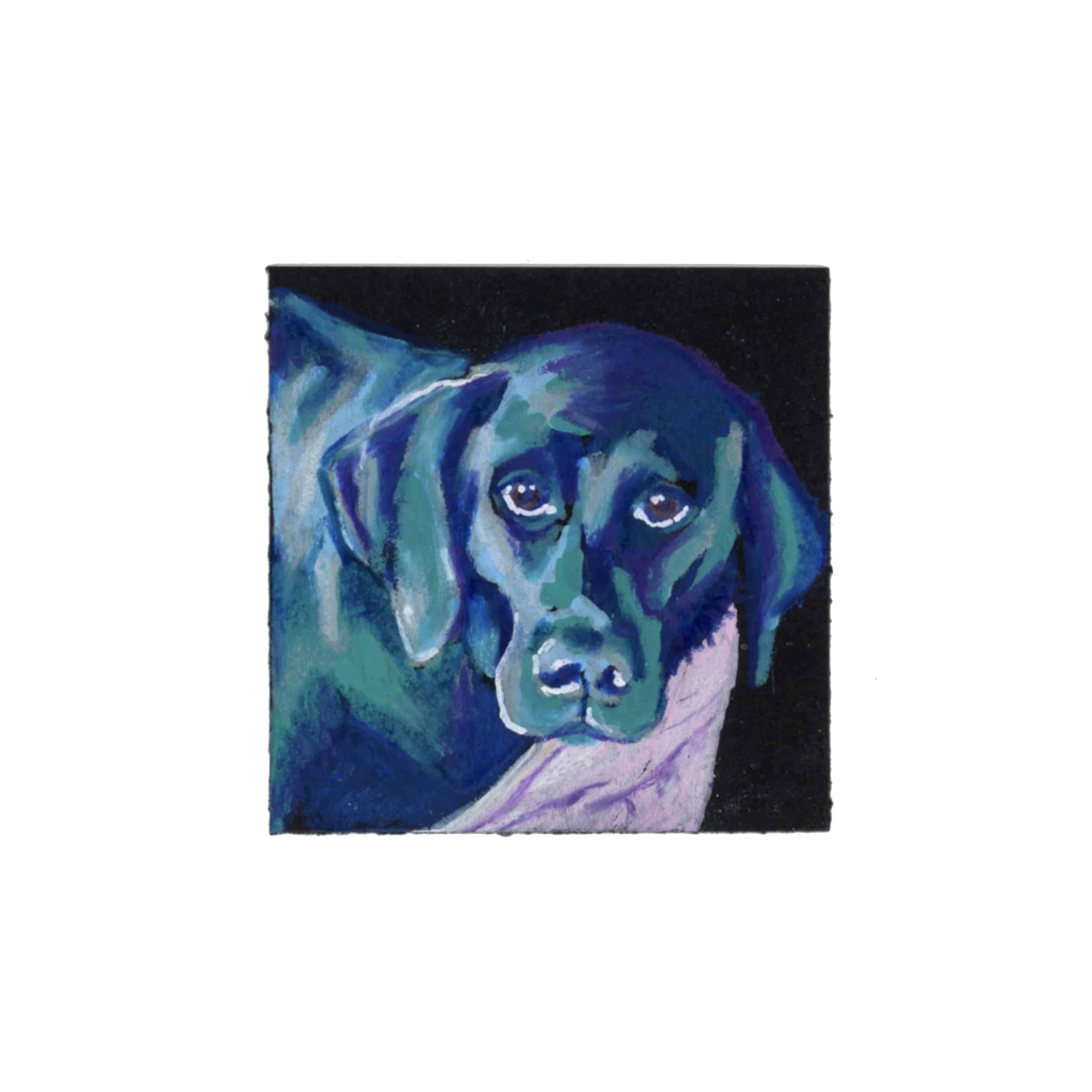 Maggie, 2x2inch Mixed Media