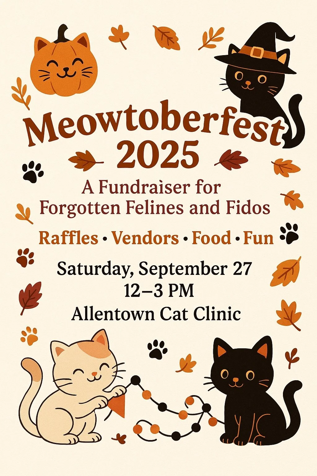 Meowtoberfest 2025 – Allentown Cat Clinic, Allentown PA