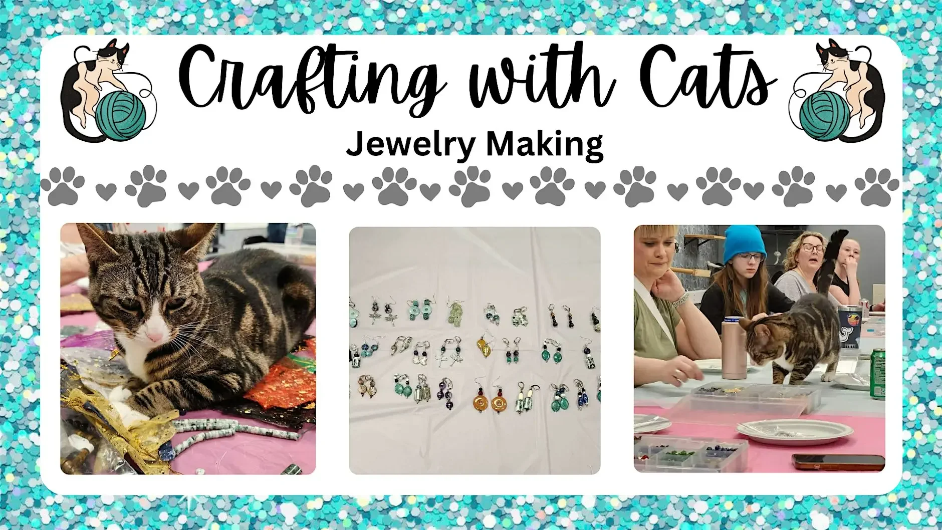 Crafting With Cats: Jewelry Making – Christmas in July in Pittsburgh, PA