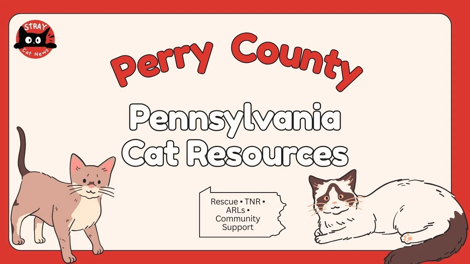 Perry County Pennsylvania cat rescue resources including TNR programs, animal rescue leagues, and community cat support.