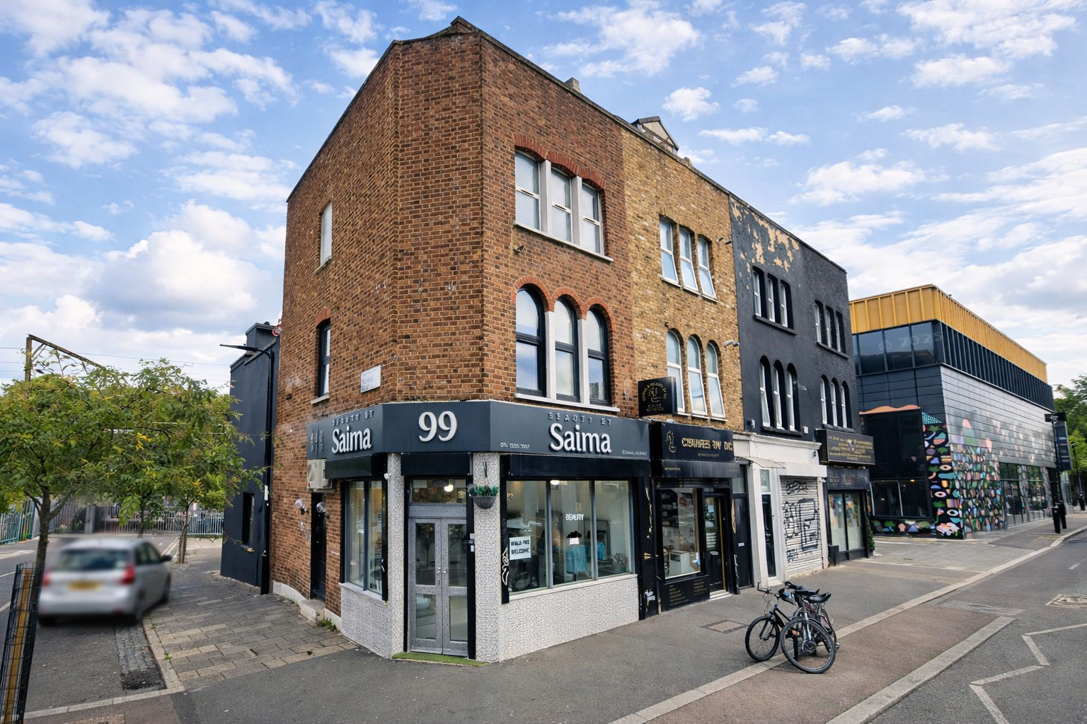 Mixed use apartment building with commercial on ground floor
