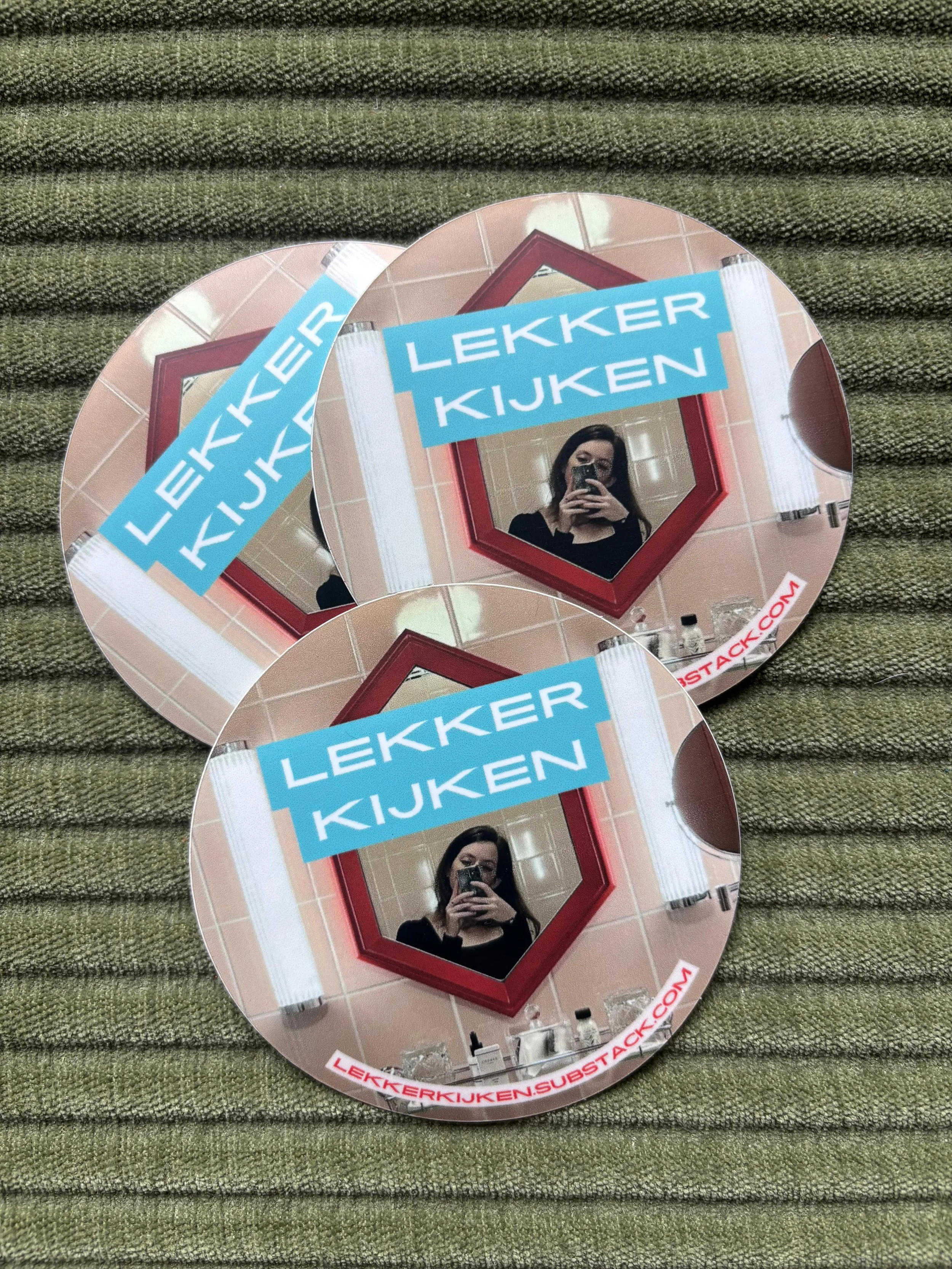 6x sticker 'Lekker Kijken'