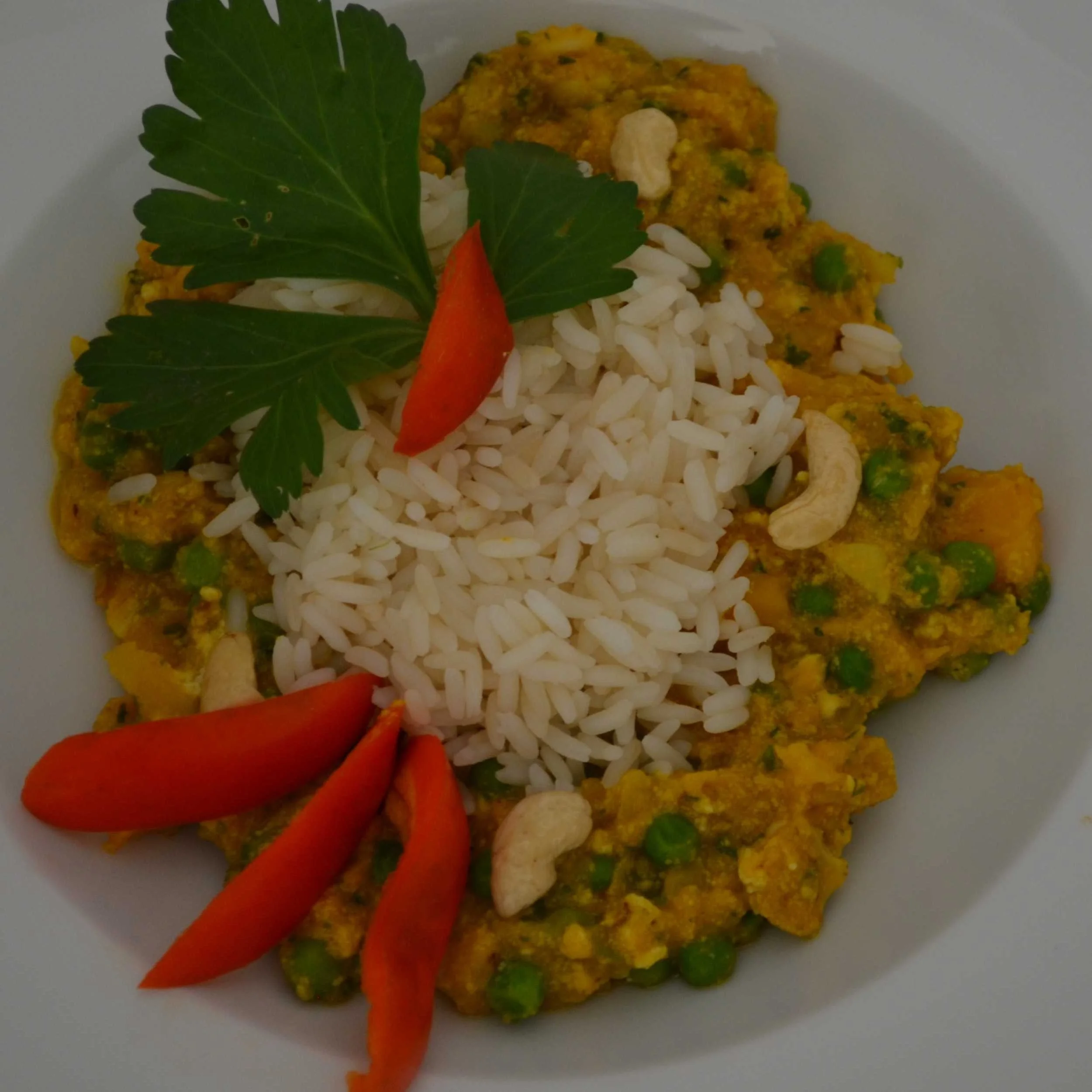 Curry-Kürbis mit Paneer