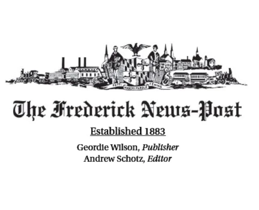 A screen grab of the masthead from the Frederick News Post.