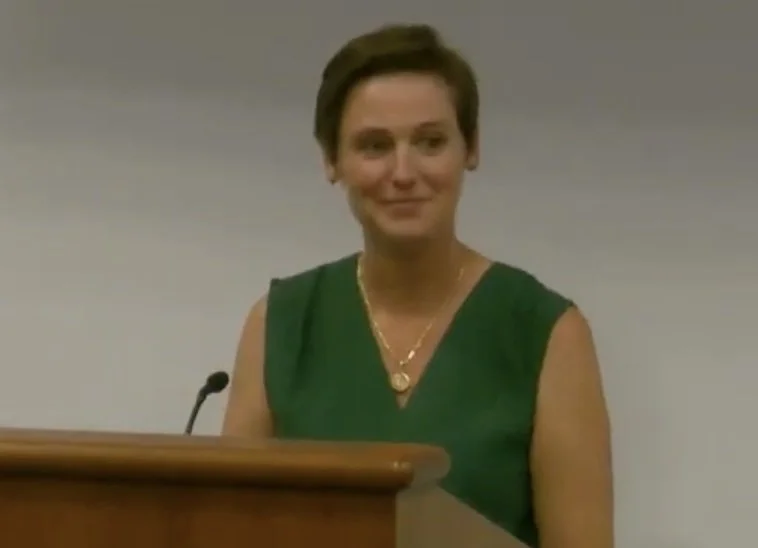 Jess Douglass addresses the Board of Education