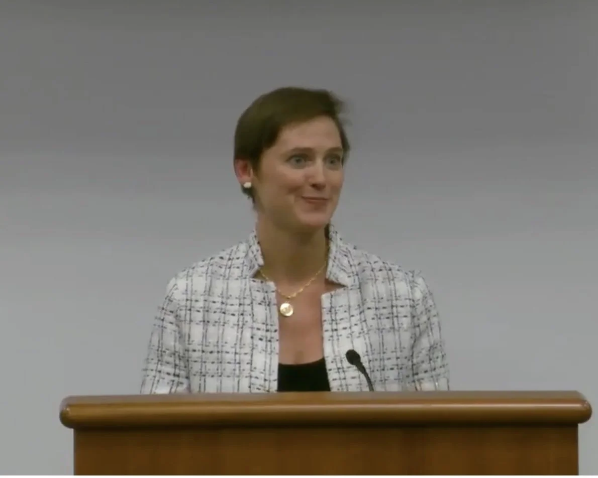 Jess Douglass addresses the Board of Education