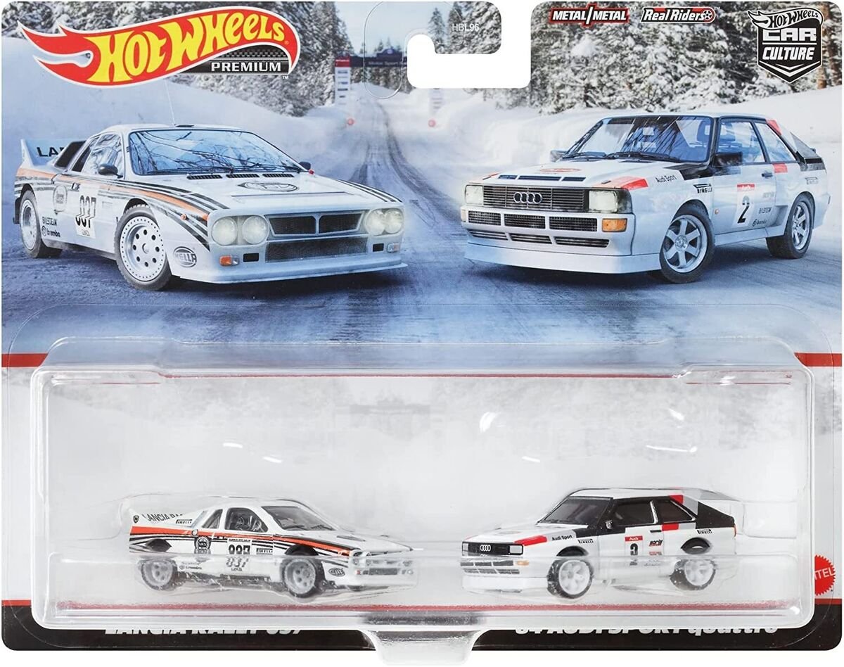 Hot Wheels Premium Car Culture 2-Pack – Lancia Delta Integrale & Audi Sport Quattro