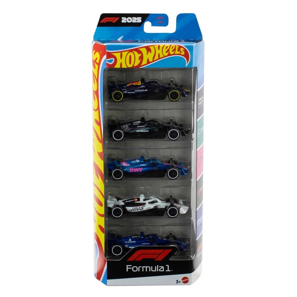 Hot Wheels Formula 1 5-Pack (2025)